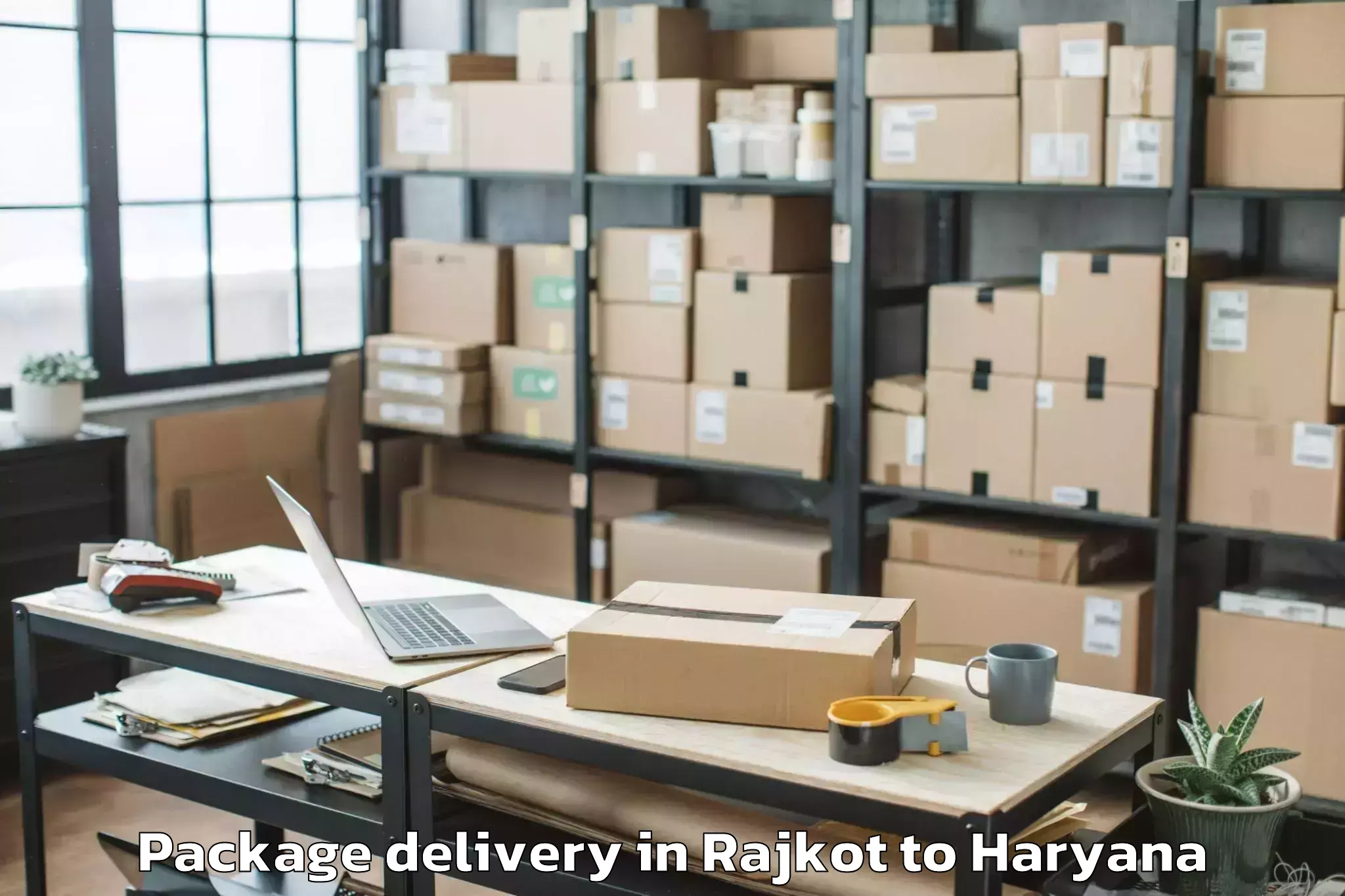 Book Rajkot to Mustafabad Package Delivery